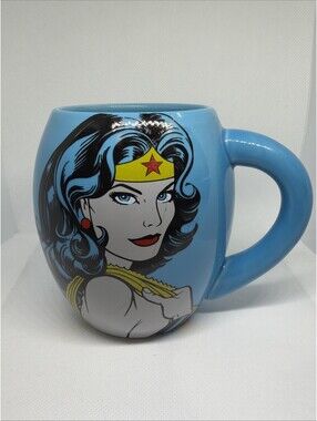 Vandor Wonder Woman Blue Coffee Mug,2013,ex!